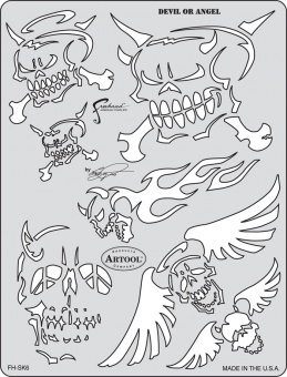 Трафарет Artool SON OF SKULL DEVIL/ANGEL (FH SK6 SP)