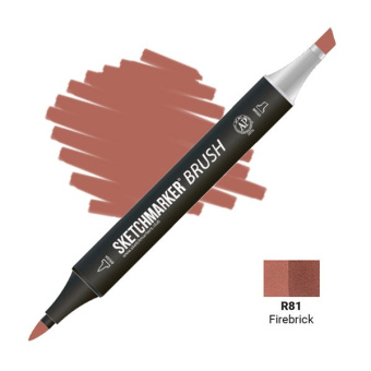 Маркер SKETCHMARKER Brush R81 Firebrick