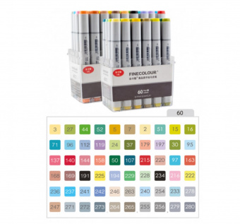 Набор маркеров Finecolour Sketch 60 шт.