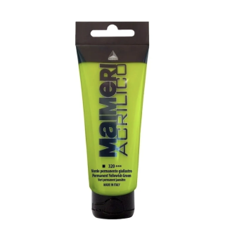 Краска акриловая Maimeri Acrilico Green Yellowish (Желтовато-зеленый), 75 мл
