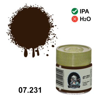 Краска спиртовая Jim Scale, цвет старая ржавчина Old Rust (Chipping), 10 мл