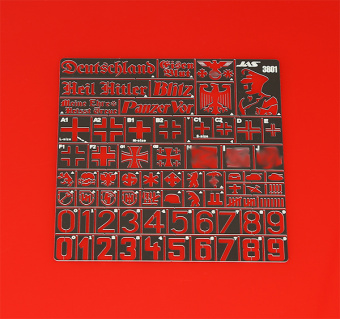 JAS 3801 Трафарет Опознавательные знаки армии Германии 2 МВ