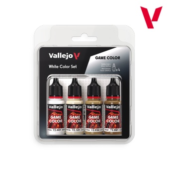 72386 Набор красок Vallejo White Color Set (4 цв.)
