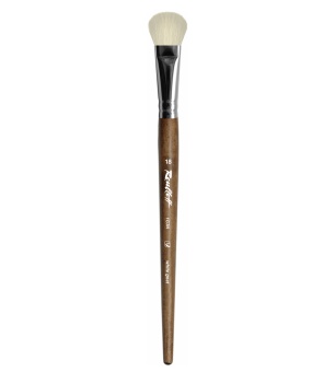 Кисть Roubloff серии 1G3N №18, белая коза, овальная, короткая ручка