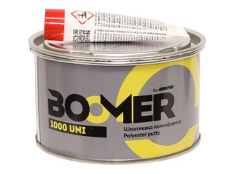 BOOMER 1000 Uni Шпатлевка полиэфирная универсальная, 0,5 + 0,015 кг