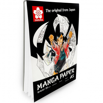 Sakura Блокнот для рисования Manga 250 г/м2, A5, 20 листов