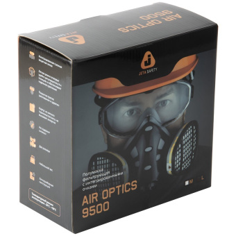 Jeta Safety 9500-L Полумаска с очками Air Optics