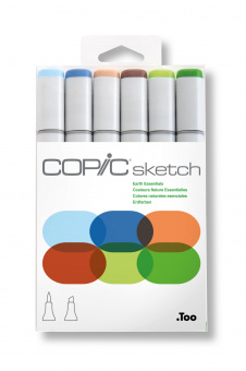 Набор маркеров Copic Sketch Set Earth Essentials (6 шт., в пластиковой упаковке)
