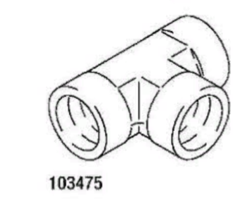 Graco 103475 Тройник 1/2 NPT (i)