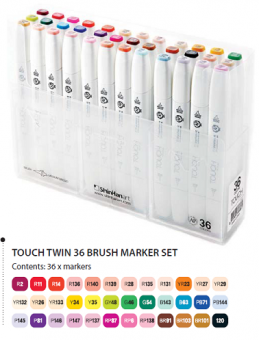 Набор маркеров Touch Twin Brush 36 цветов