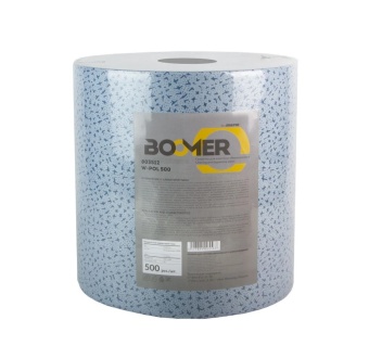 Boomer W-POL 500 Нетканые полипропиленовые салфетки для обезжиривания, 70 г/м², 30 x 38 см, уп. рулон, цвет синий