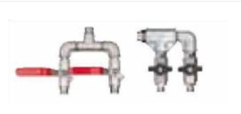 SATA 177923 Устройство для подключения двух пистолетов к напорному баку 48 л, нержавеющая сталь