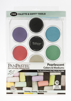 Набор PanPastel Pearlescent Colors & Mediums – Перламутровые цвета и медиумы (10 цветов)