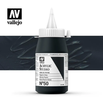 Краска Vallejo Acrylic Studio #50 Paynes Grey (Серый Пейна), 1 л