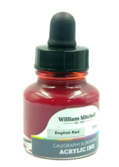 Чернила акриловые William Mitchell английский красный 30 мл WM30001
