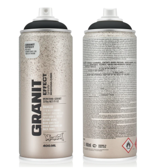 Аэрозольная краска Montana GRANIT Black/ гранит-эффект черный, 400 мл