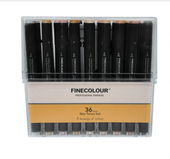 Набор Finecolour mini Brush 36 цветов Skin Set