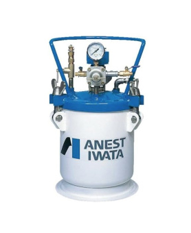 Красконагнетательный бак Iwata PT-60DM на 60 л, с автоматической пневмомешалкой ЛКМ, макс. давление 1.8 бар