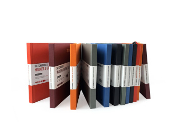 Sketchmarker Скетчбук Marker Line 16,3х16,3 см, 48 л, 160 г, твердая обложка, черный