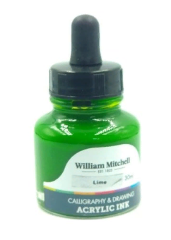 Чернила акриловые William Mitchell лайм 30 мл WM30003