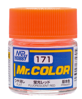 Mr. Hobby Краска 10 мл C171 FLUORESCENT RED