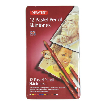 Derwent Набор пастельных карандашей Pastel 12 шт. в металлическом пенале