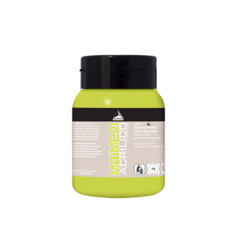Краска акриловая Maimeri Acrilico Yellow Greenish (Желтый зеленоватый), 500 мл