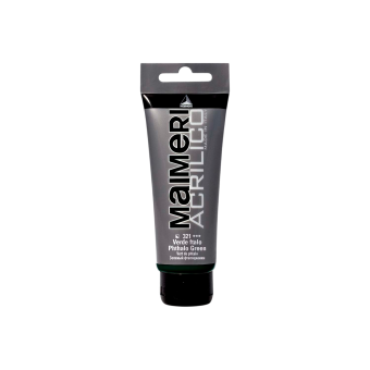 Краска акриловая Maimeri Acrilico Phthalo Green (Зеленая ФЦ), 200 мл
