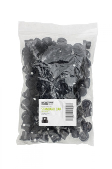 Кэп Montana Standard Cap Black/White, черный с белой вставкой, 1,2 см (уп. 50 шт.)