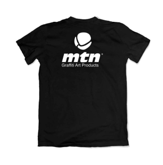 MTN Футболка черная, белый лого XL (100% хлопок, 180 г/м2)