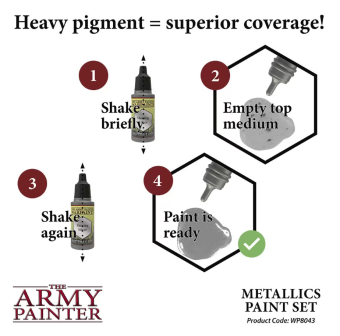 Набор красок Army Painter – Warpaints Metallics Paint Set