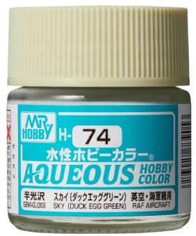 Mr. Hobby Краска 10 мл H74 SKY (DUCK EGG GREEN)