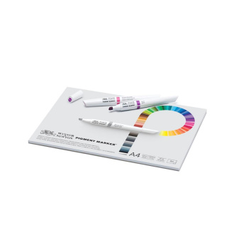 Winsor&Newton Альбом для маркеров Pigment Marker, 75г/кв. м, А4, 50 листов (склейка)