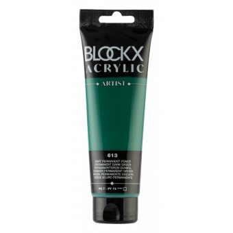 Зеленый прочный темный, краска акриловая Blockx Artist, 120 мл