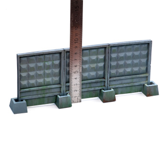 MiniWarPaint Забор секционный ПО-2 размер M (3 панели + 4 опоры)