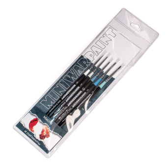 Набор кистей Miniwarpaint "Для масла и пигментов" в пакете (5 шт.)