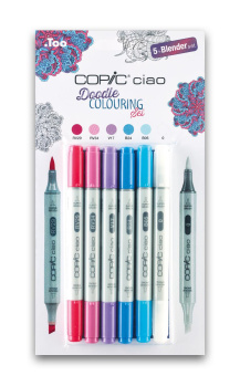 Набор маркеров Copic Ciao Doodle (5 шт. + мультилинер 0,3 мм, в блистере)