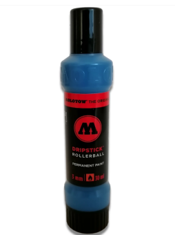 Маркер Molotow Dripstick Rollerball 3 мм tulip blue (синий тюльпан)