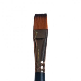 Roubloff Кисть серии 1S25 №16 синтетика под колонок, короткая ручка, плоская
