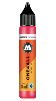 Заправка Molotow ONE4ALL Refill 30 мл #262 ANTISTATIK neon red fluo флуоресцентный неоново-красный