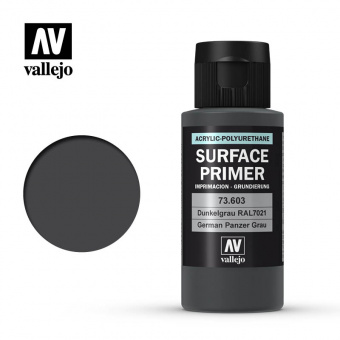 Vallejo 73603 Surface Primer German Panzer Grau акриловый полиуретановый грунт, 60 мл