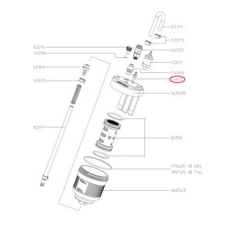 SATA 24612 Ниппель увлажнителя воздуха