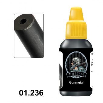 Краска акриловая Jim Scale 01.236 цвет металлик ствольная сталь, 18 мл