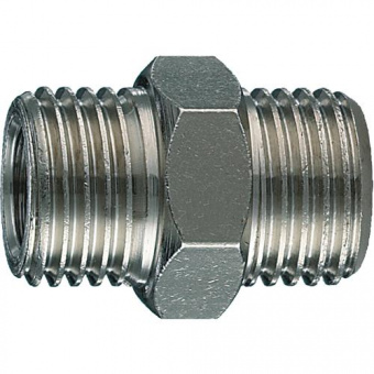 Pegas Переходник-соединитель с двусторонней наружной резьбой 1/4", удлиненная модель