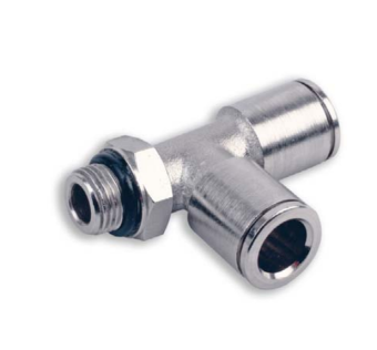 Vepa B188/4 L-тройник цанговый М1/8", 8 мм, вращающийся, с уплотнением