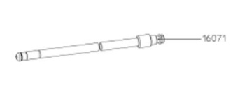 SATA 16071 Жесткий стальной зонд 1100 мм, Ø 8 мм