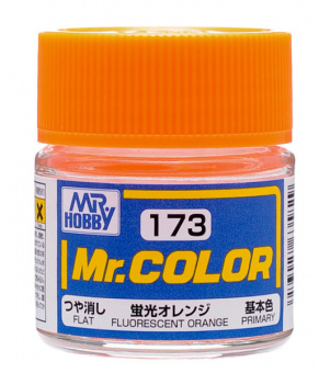 Mr. Hobby Краска 10 мл C173 FLUORESCENT ORANGE