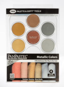 Набор PanPastel Metallics – Металлики (6 цветов) с дополнительными инструментами