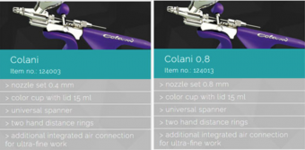 Аэрограф Harder&Steenbeck Colani с соплом 0,8 мм