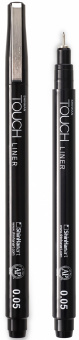 Ручка капиллярная TOUCH LINER 0.05 мм Black (Черный)